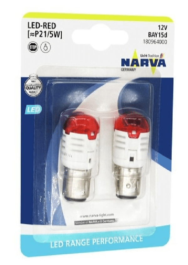 Лампа P215 Led Red Блистер 2 Шт Narva 180964000 1615₽