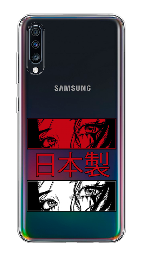 

Чехол на Samsung Galaxy A70 "Аниме глаза манга", Красный;белый;черный, 28150-4
