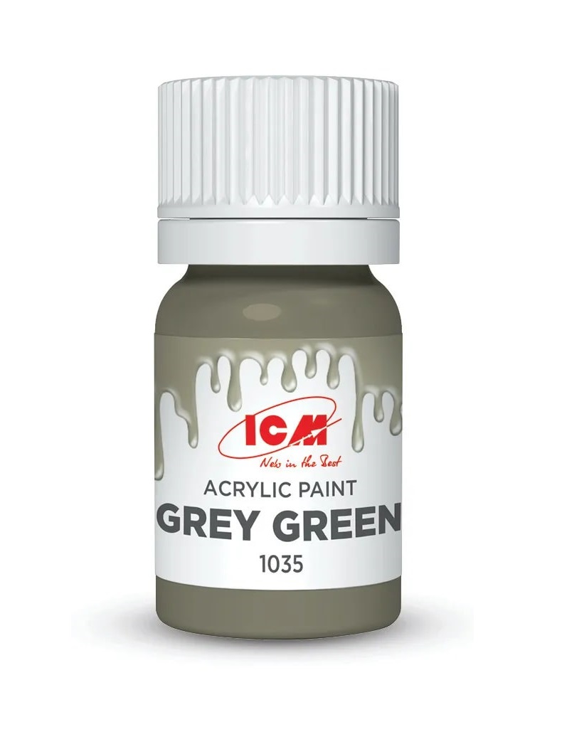 

Краска для творчества, 12 мл, цвет Серо-зелёный Grey Green, Зеленый