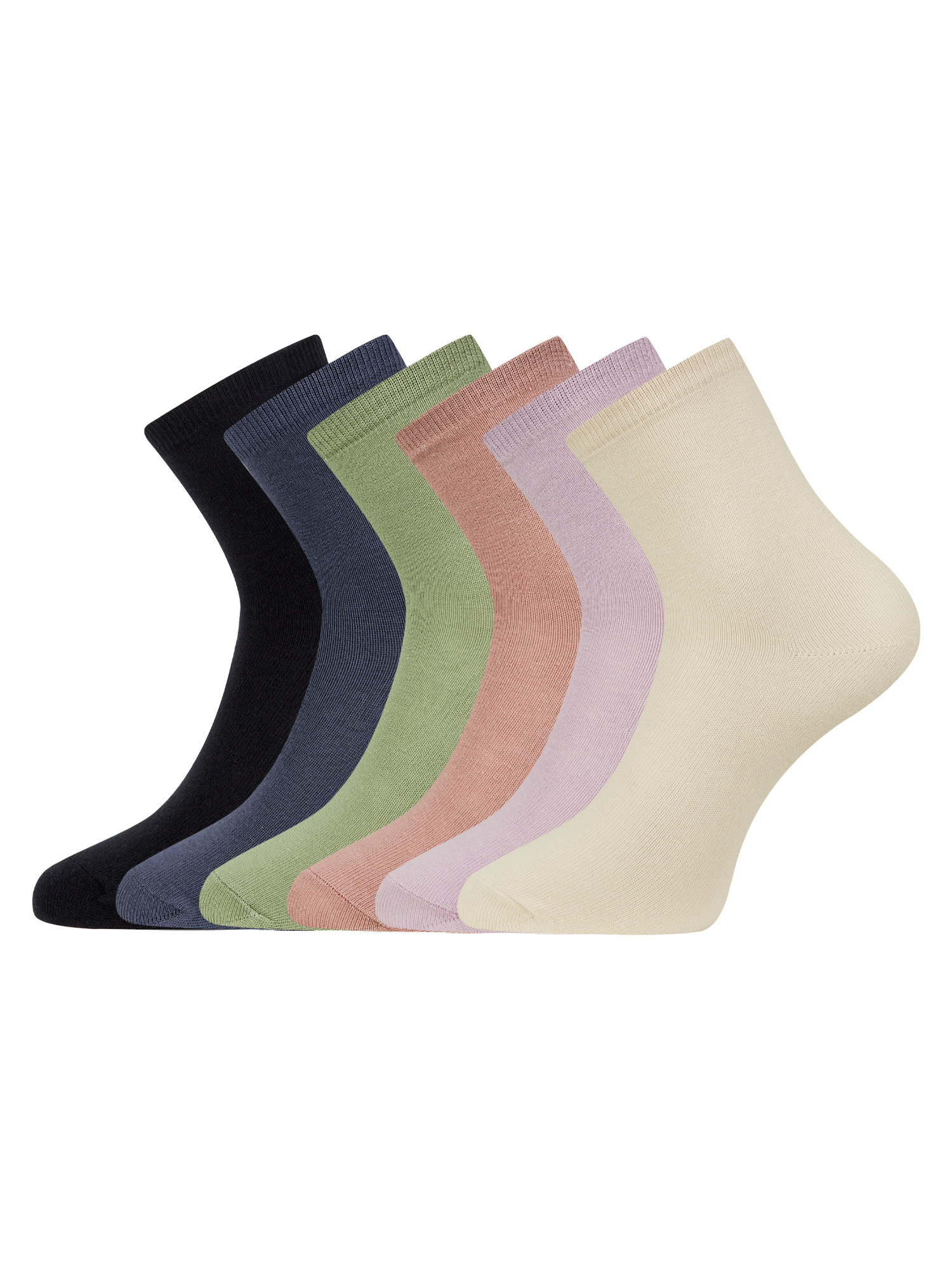 Комплект носков женских oodji 57102466T6 разноцветных 38-40