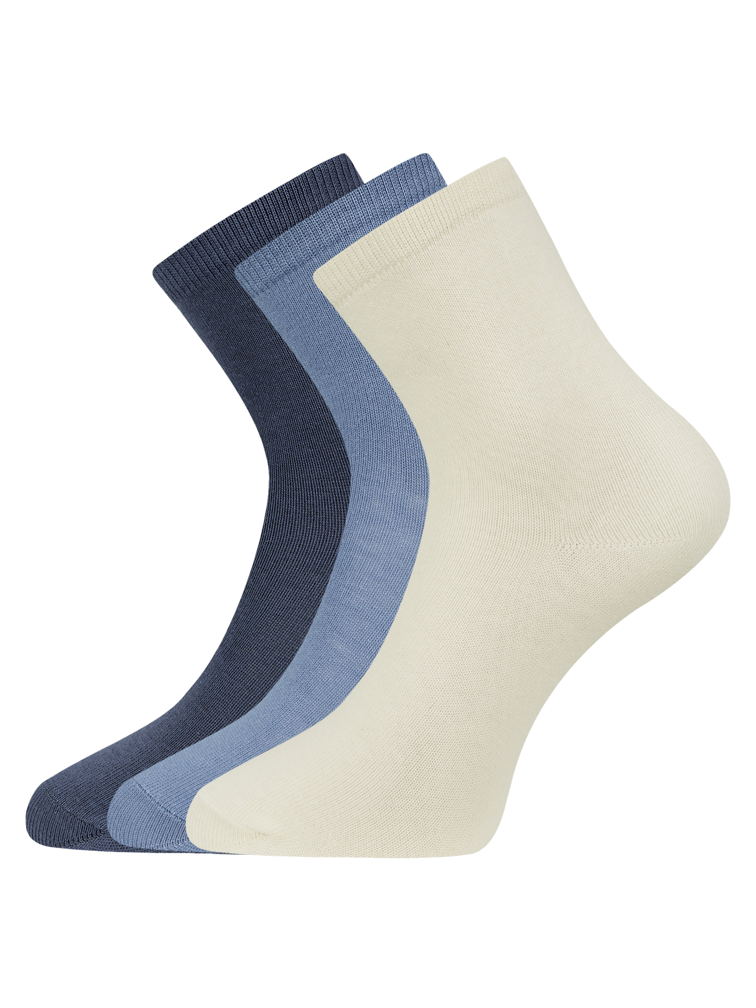 Комплект носков женских oodji 57102466T3 разноцветных 35-37