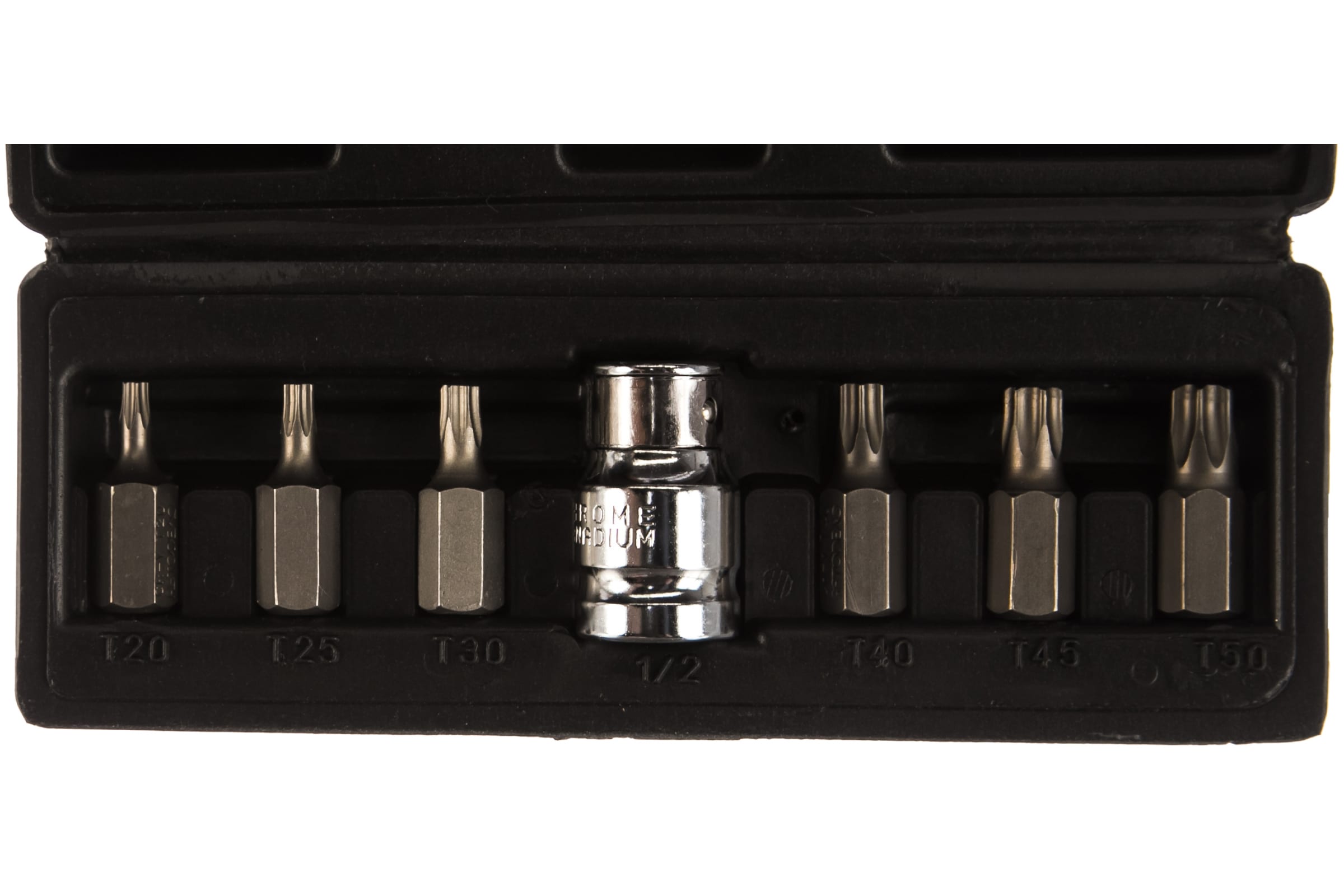 

Набор бит Torx 7 пр. Т20-50 L=30 мм АвтоДело, 4086t