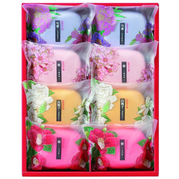 фото Saika dayori soap set набор туалетное мыло, цветы и травы, 8х70 гр master soap