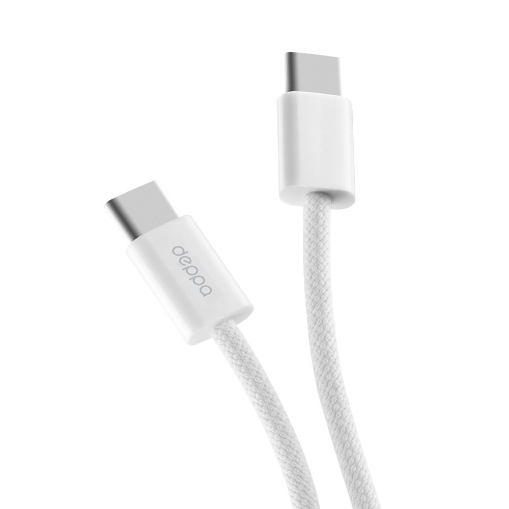 

Кабель USB Type-C-USB Type-C Deppa 72556 2м белый, 72556