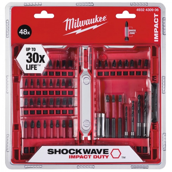 

Набор бит MILWAUKEE SHOCKWAVE 48шт