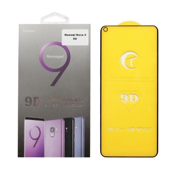 

Защитное стекло Huawei Nova 4 9D черное