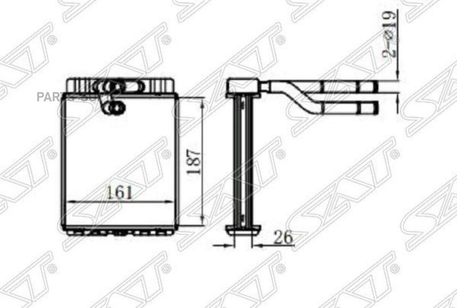 

Радиатор Отопителя Салона Hyundai Hd-65/72/78/County Sat арт. ST-HY72-395-0