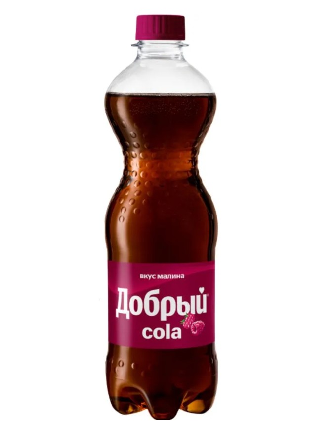 Лимонад Добрый Cola Малина, 0,5 л х 24 шт