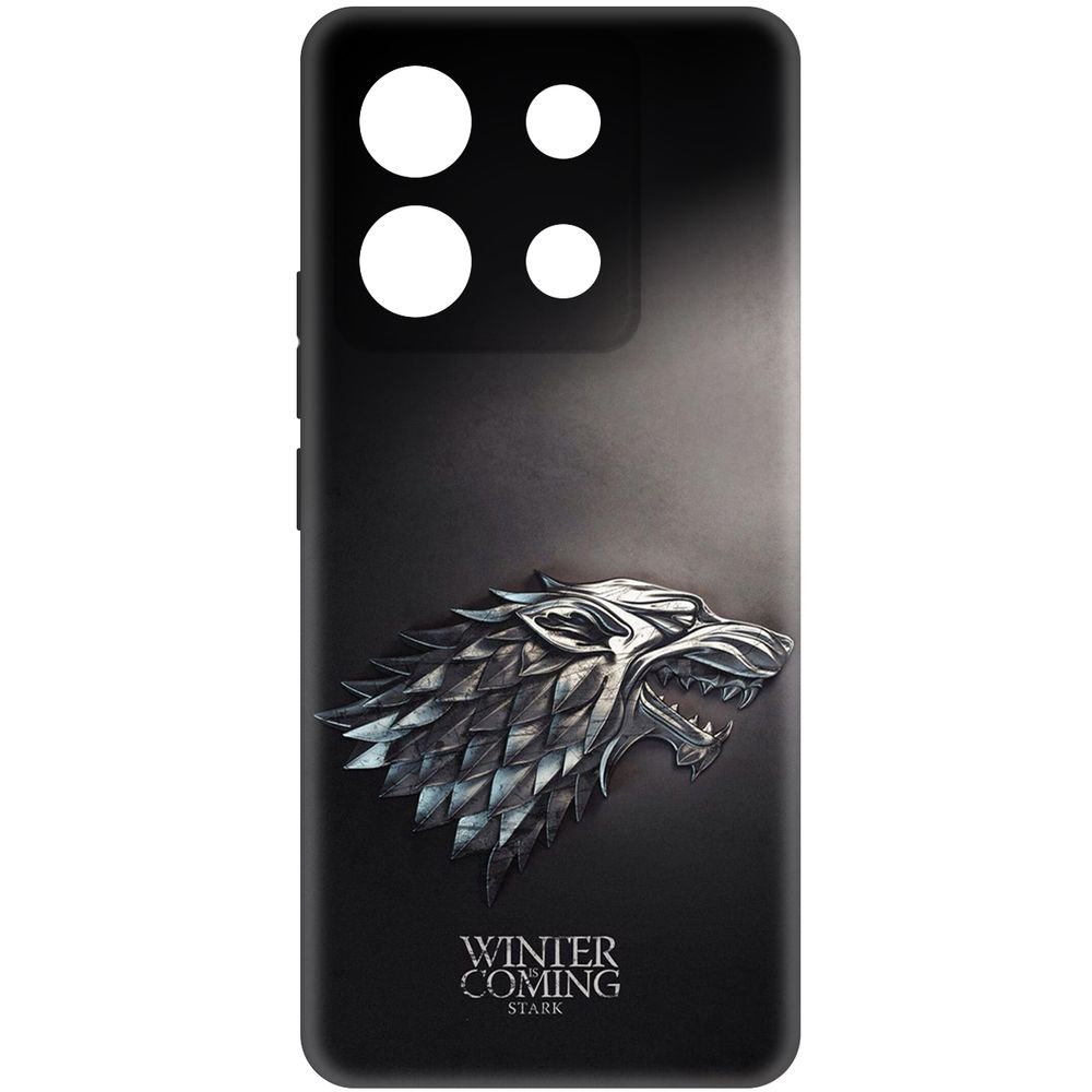 

Чехол-накладка Soft Case Игра Престолов. Зима Близко для Xiaomi Redmi Note 13 Pro 5G, Черный