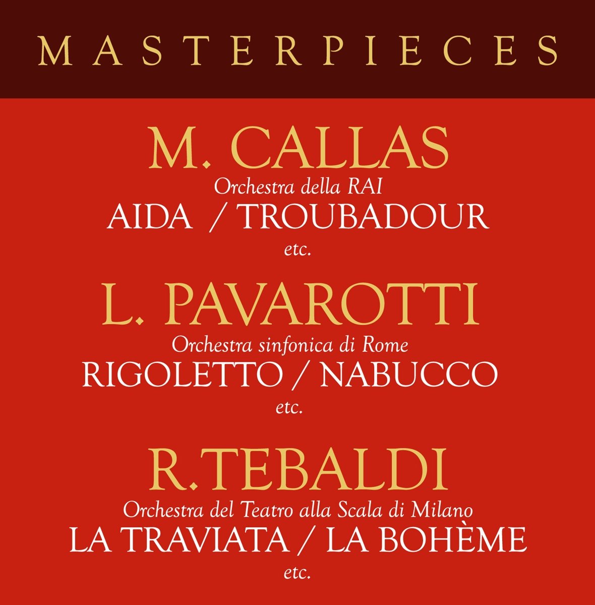 

Various Artists Pavarotti/Сallas/Tebaldi Masterpieces With Pavarotti (4CD)