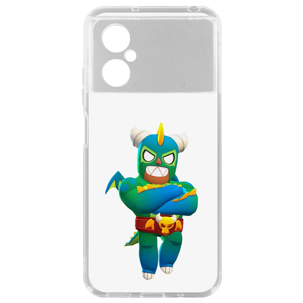 

Чехол Brawl Stars-Эль Дракон Вердозо для Poco M4 5G, Прозрачный