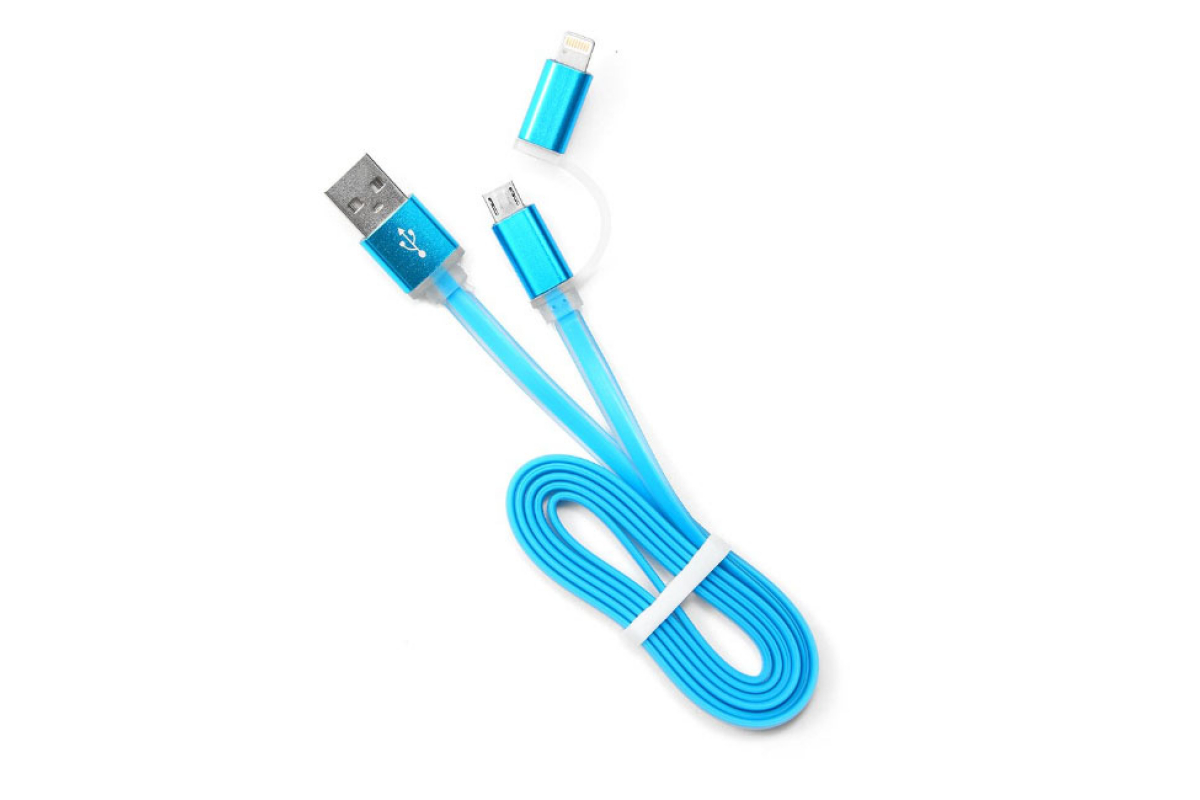 фото Кабель cablexpert usb универсальный (micro usb - lightning) cc-mapusb2bl1m