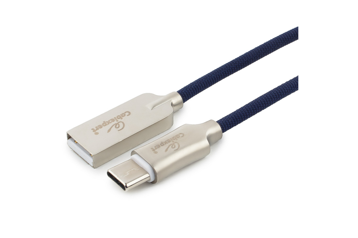 фото Кабель cablexpert usb type-c cc-p-usbc02bl-1m