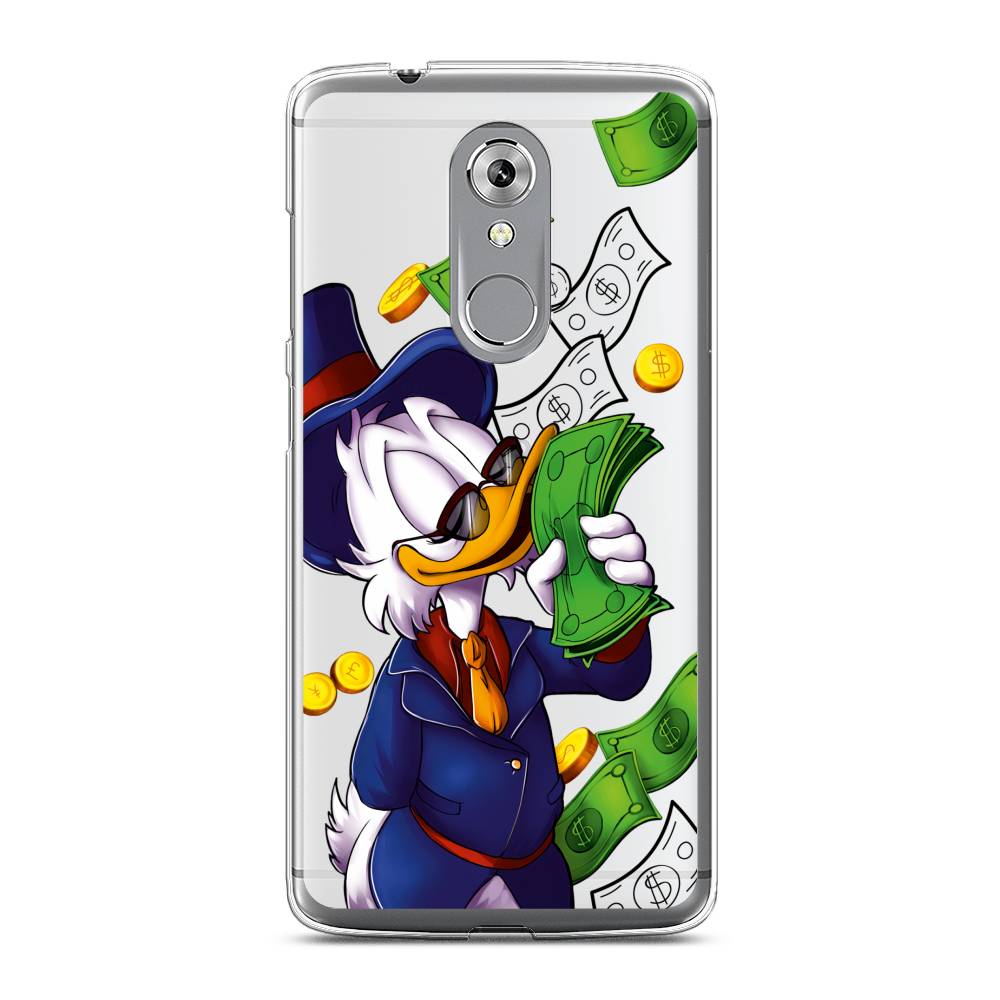 

Чехол на ZTE Axon 7 "Scrooge McDuck with Money", Синий;зеленый;белый, 131450-6