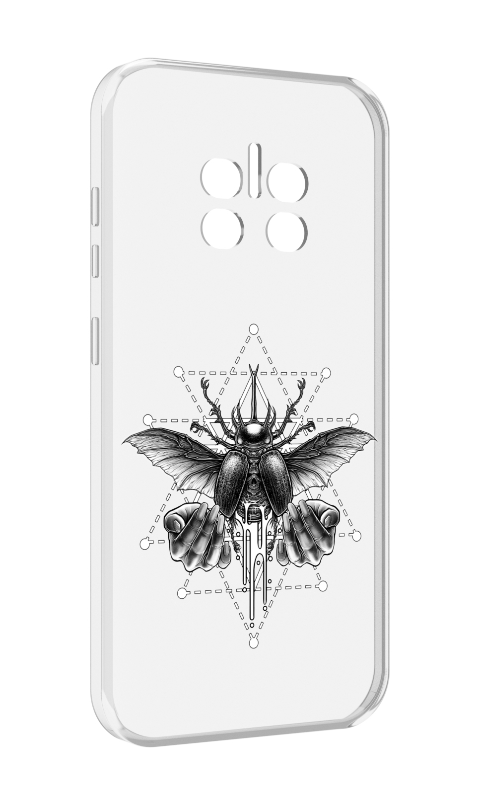 

Чехол MyPads скарабей для Doogee V11, Прозрачный, Tocco