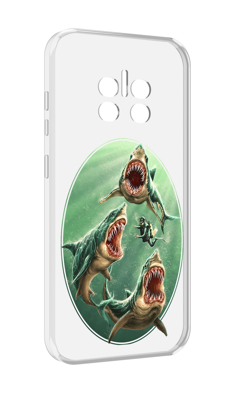 

Чехол MyPads синяя бездна для Doogee V11, Прозрачный, Tocco