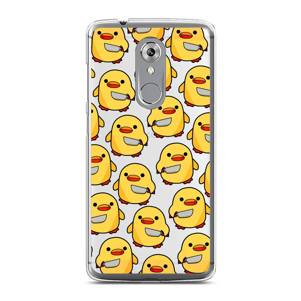 

Чехол на ZTE Axon 7 "Утка с ножом", Прозрачный;желтый;оранжевый, 131450-1