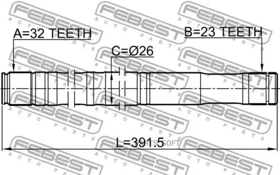 

Вал ШРУСа правый TOYOTA AVENSIS (T22) 1997-2003 0112-CT220RH
