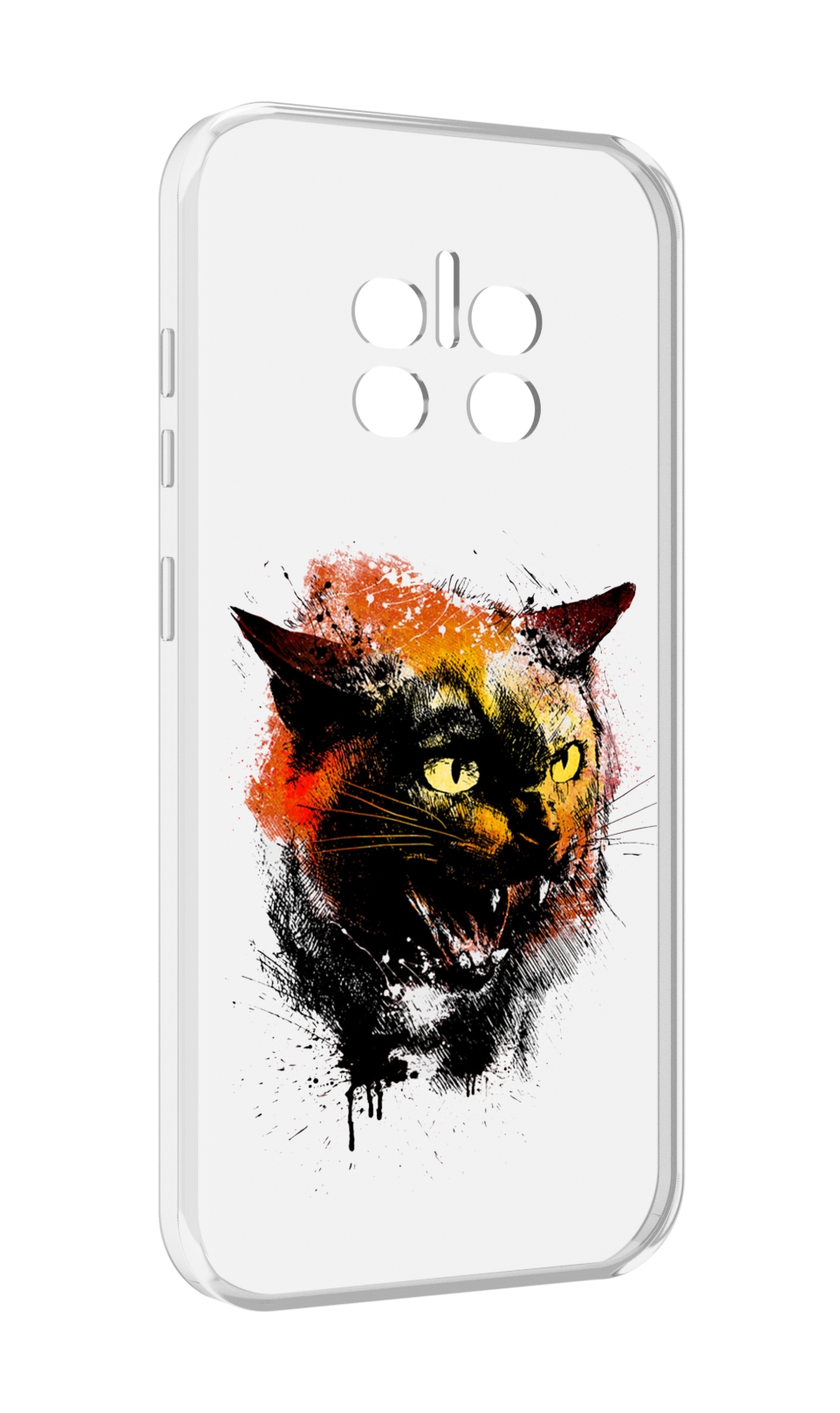 

Чехол MyPads сиамский кот для Doogee V11, Прозрачный, Tocco