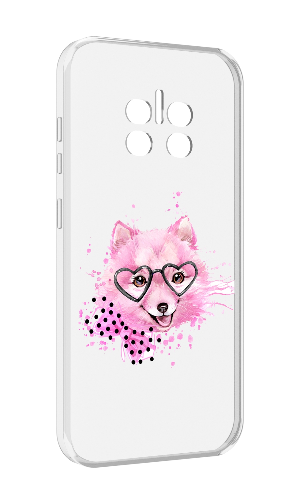 

Чехол MyPads розовый волченок для Doogee V11, Прозрачный, Tocco