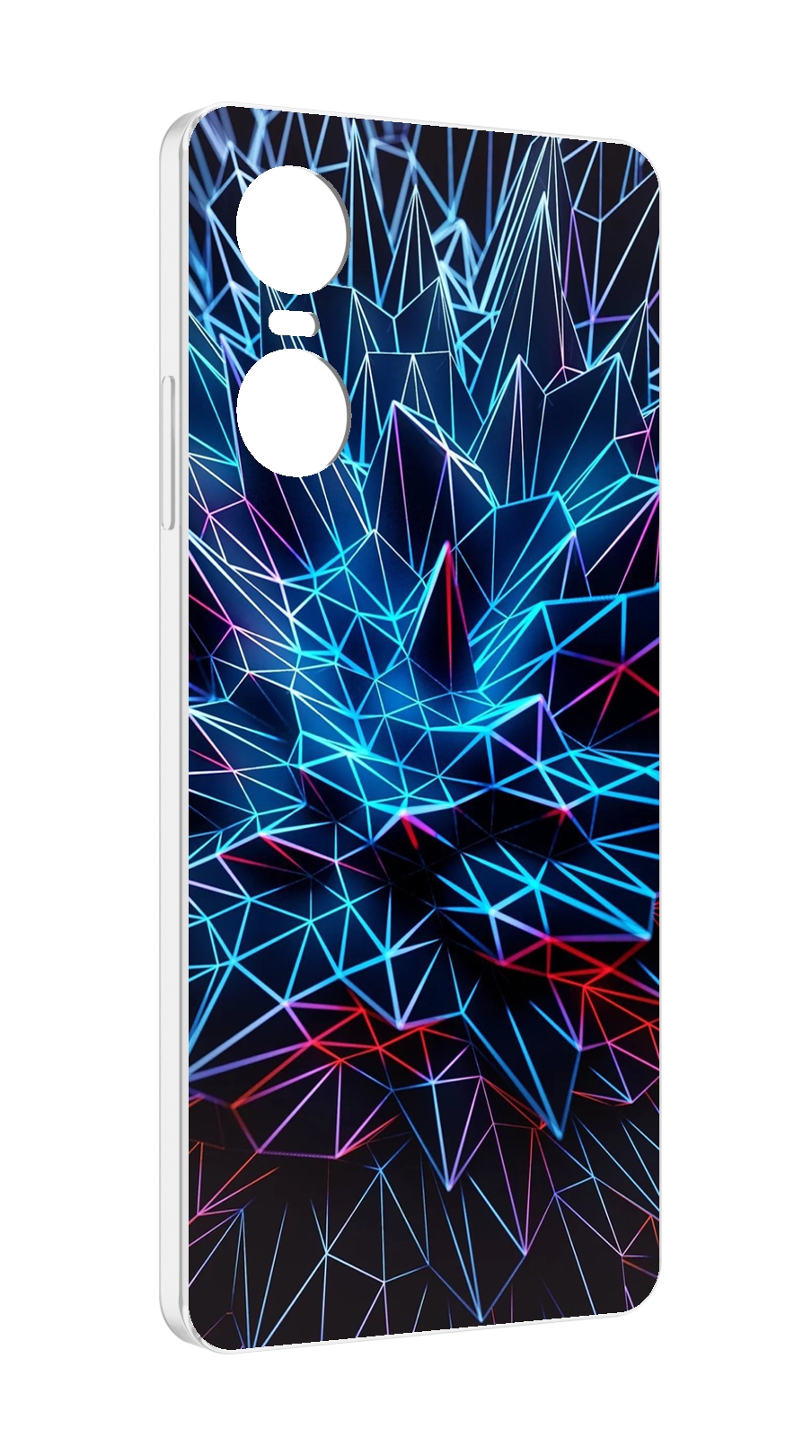 

Чехол MyPads неоновая-абстракция для Tecno Pop 6 Pro, Прозрачный, Tocco