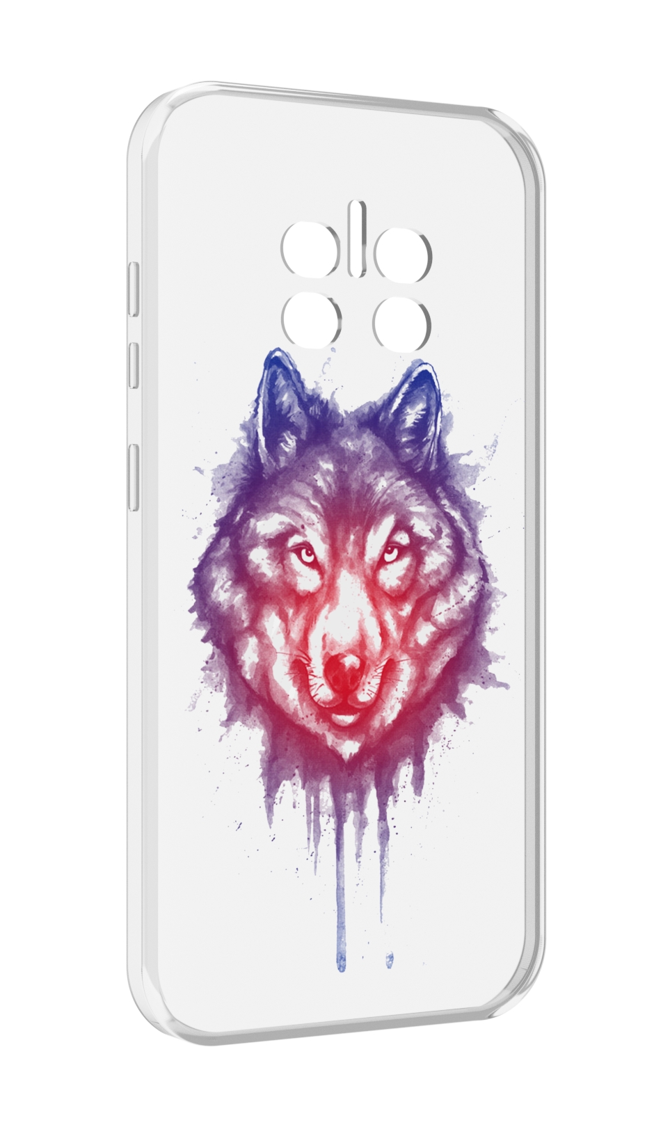 

Чехол MyPads пушистый волк для Doogee V11, Прозрачный, Tocco