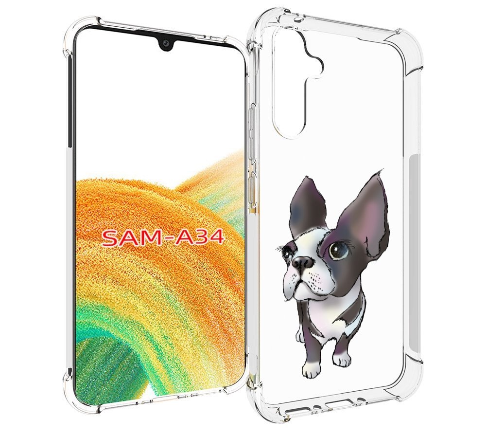 

Чехол MyPads Бульдожка для Samsung Galaxy A34, Tocco