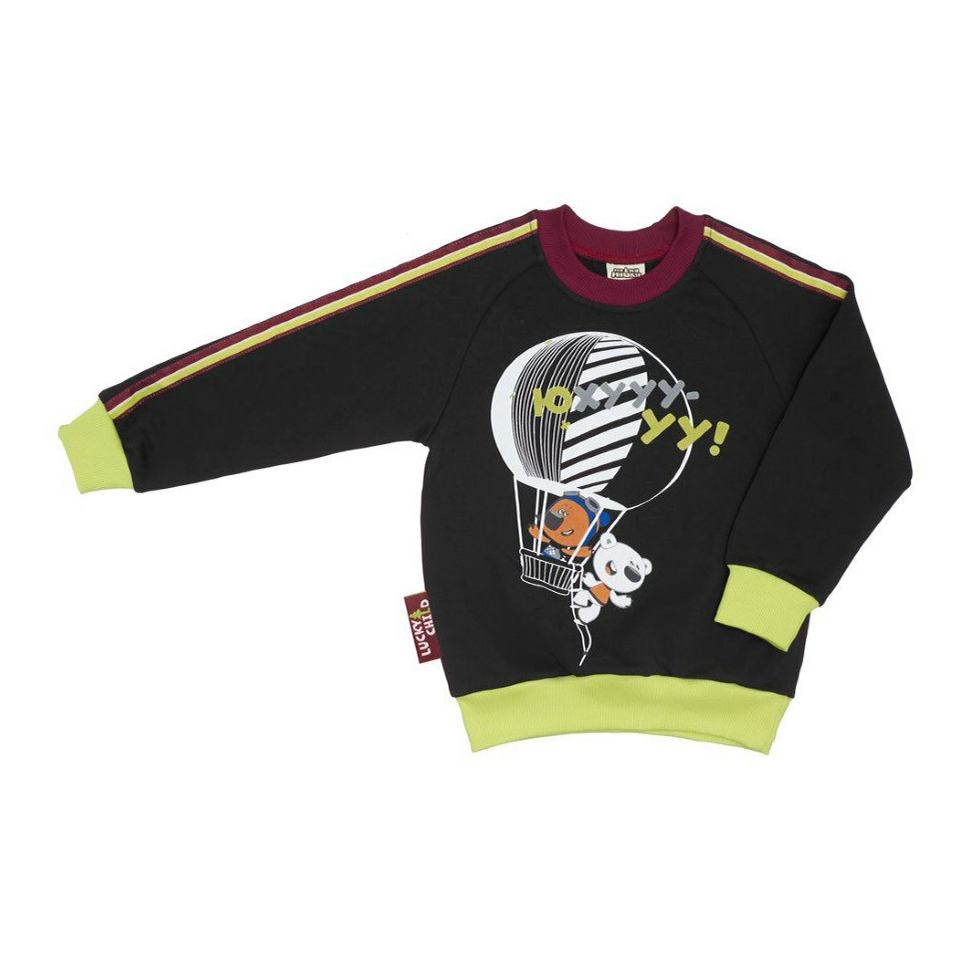 

Толстовка детская Lucky Child, серый, р. 80, Ми-Ми-Мишки