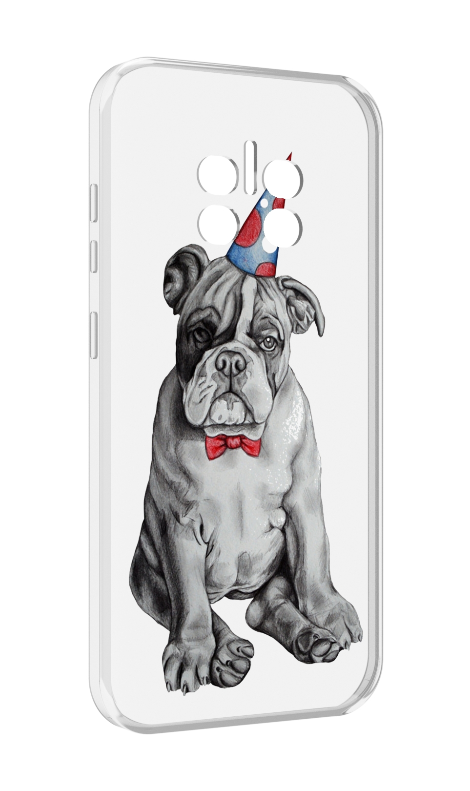 

Чехол MyPads праздничный щенок для Doogee V11, Прозрачный, Tocco