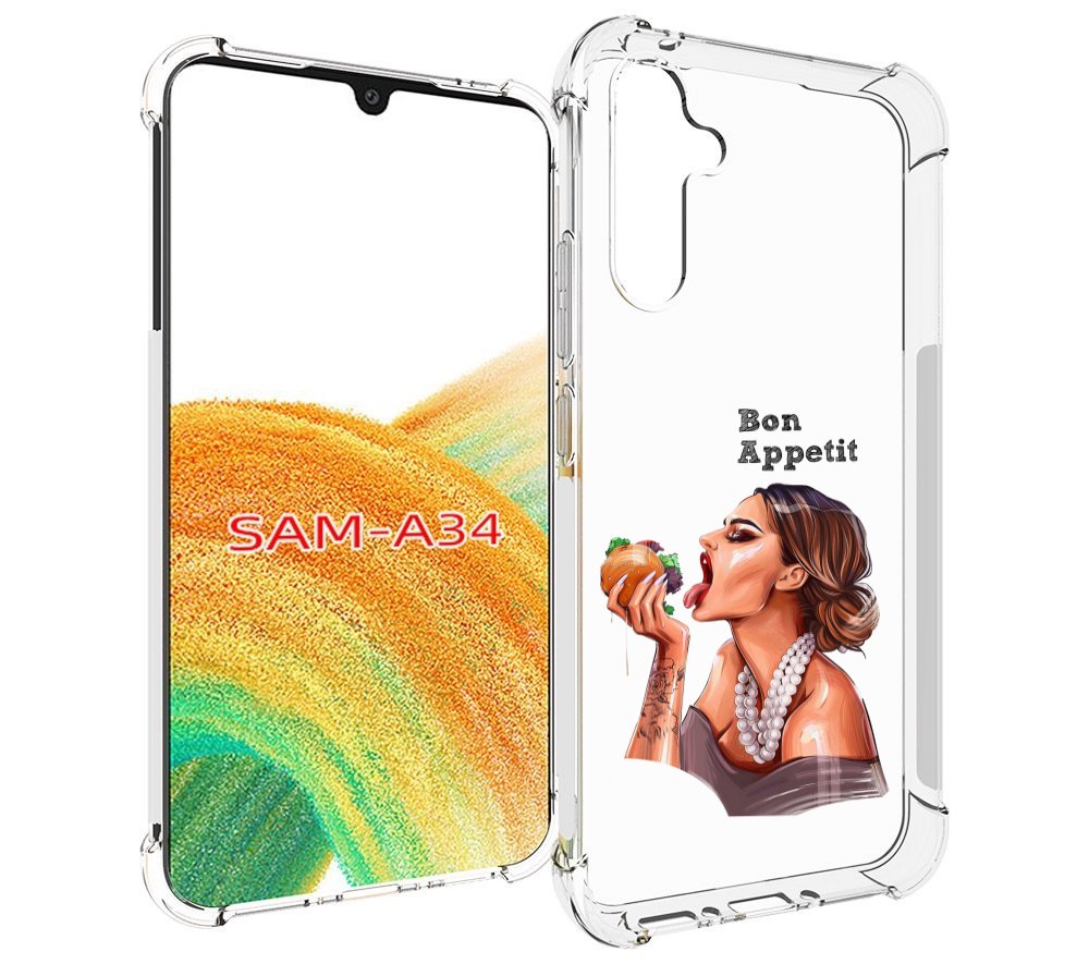 

Чехол MyPads Бон-аппетит для Samsung Galaxy A34, Tocco