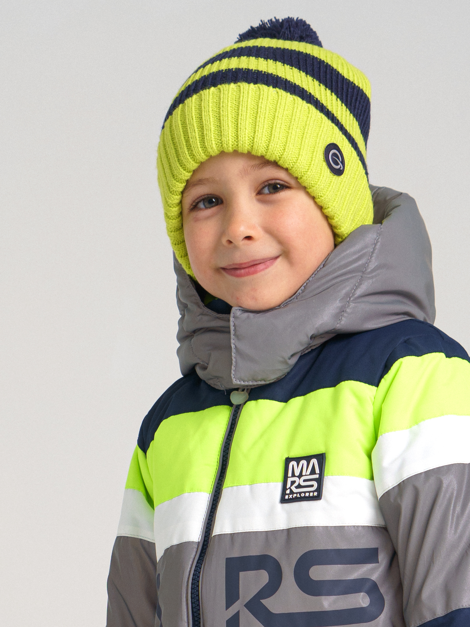 

Шапка вязаная PlayToday 32112068 цв. разноцветный р. 50, 32112068