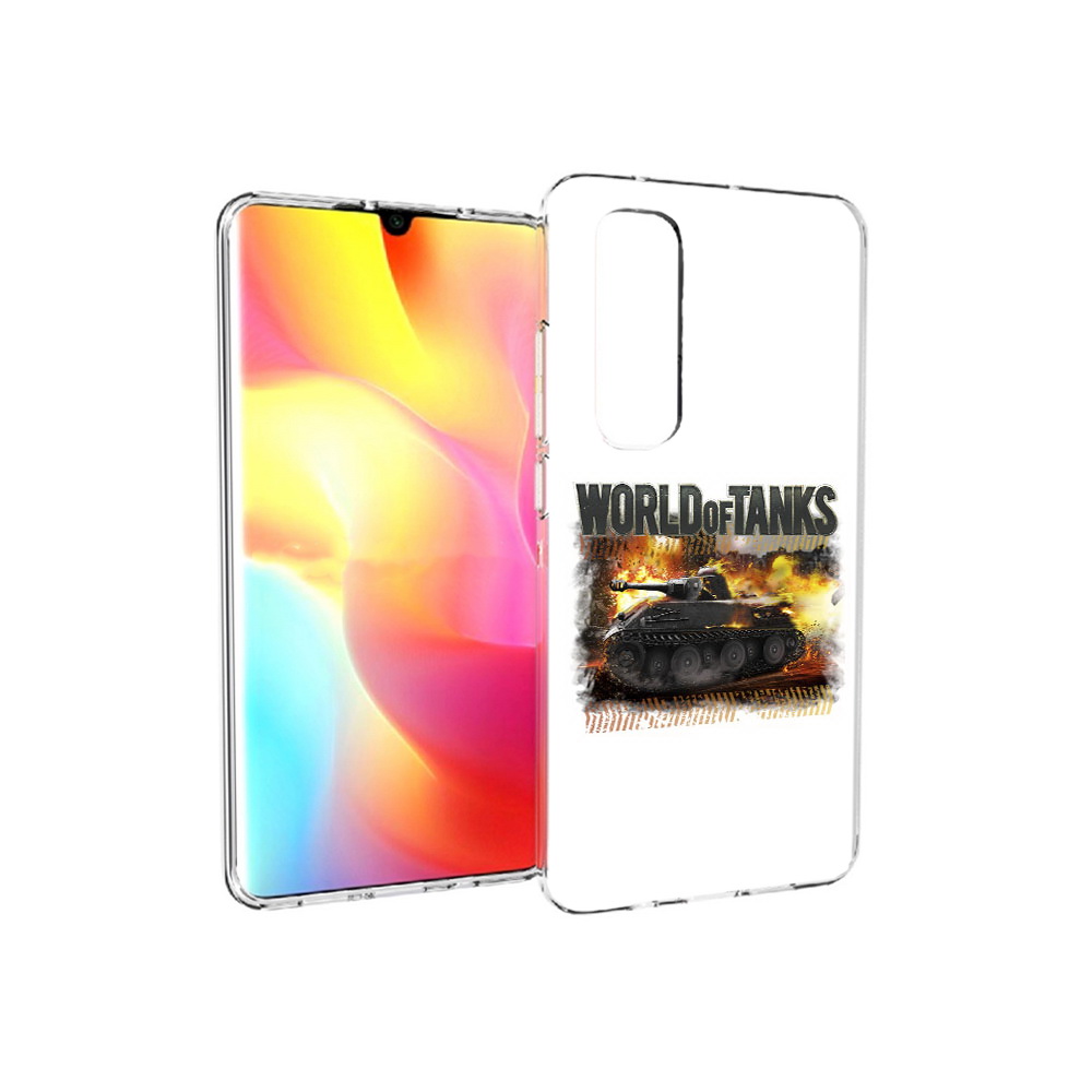

Чехол MyPads Tocco для Xiaomi Mi Note 10 Lite Мир танков-2 (PT149714.254.118), Прозрачный, Tocco