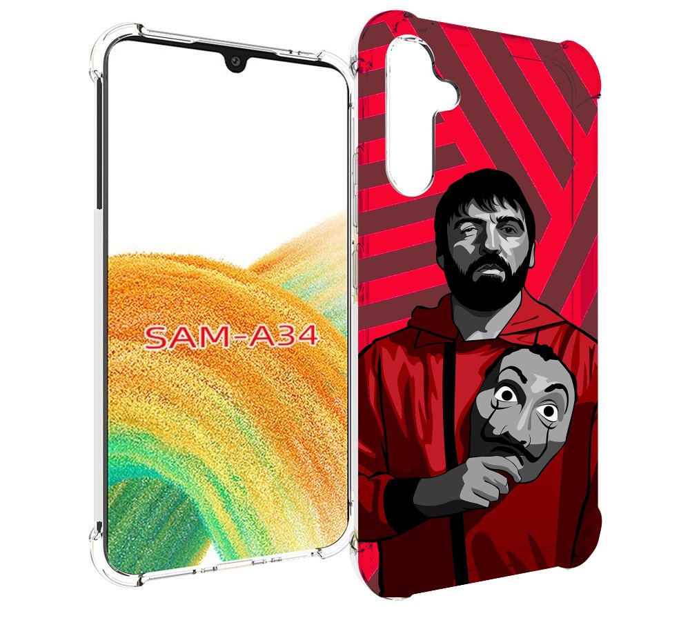 

Чехол MyPads Богата-Бумажный-дом для Samsung Galaxy A34, Tocco