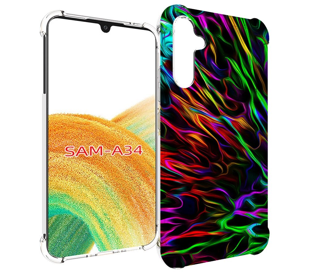 

Чехол MyPads Бензин для Samsung Galaxy A34, Tocco