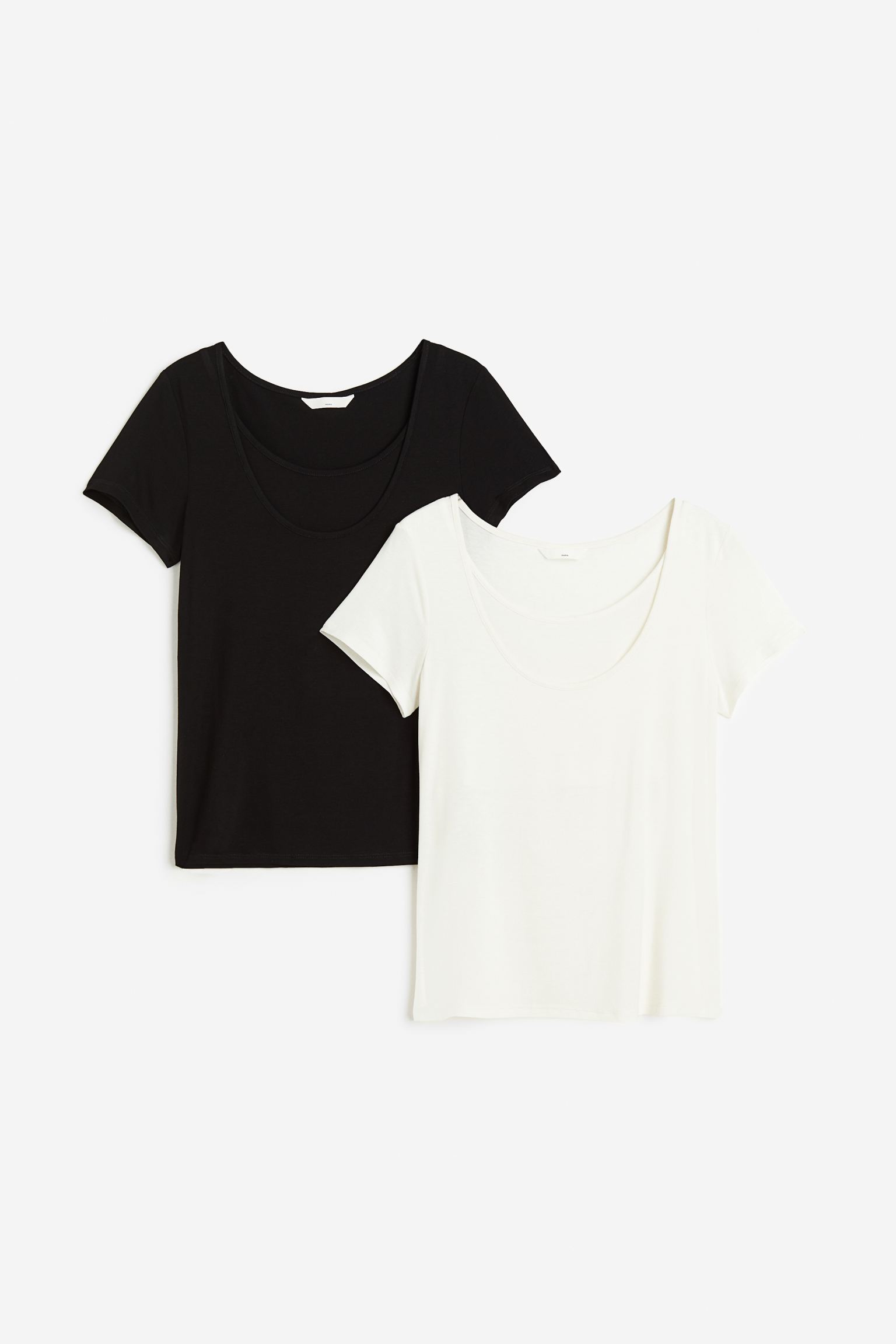 Комплект футболок женских H&M 1116444002 белых 2XL (доставка из-за рубежа)