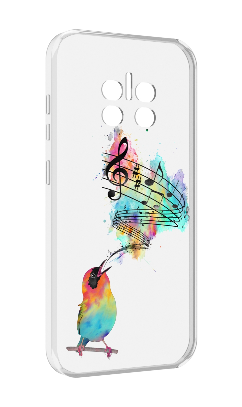 

Чехол MyPads певчая птичка для Doogee V11, Прозрачный, Tocco