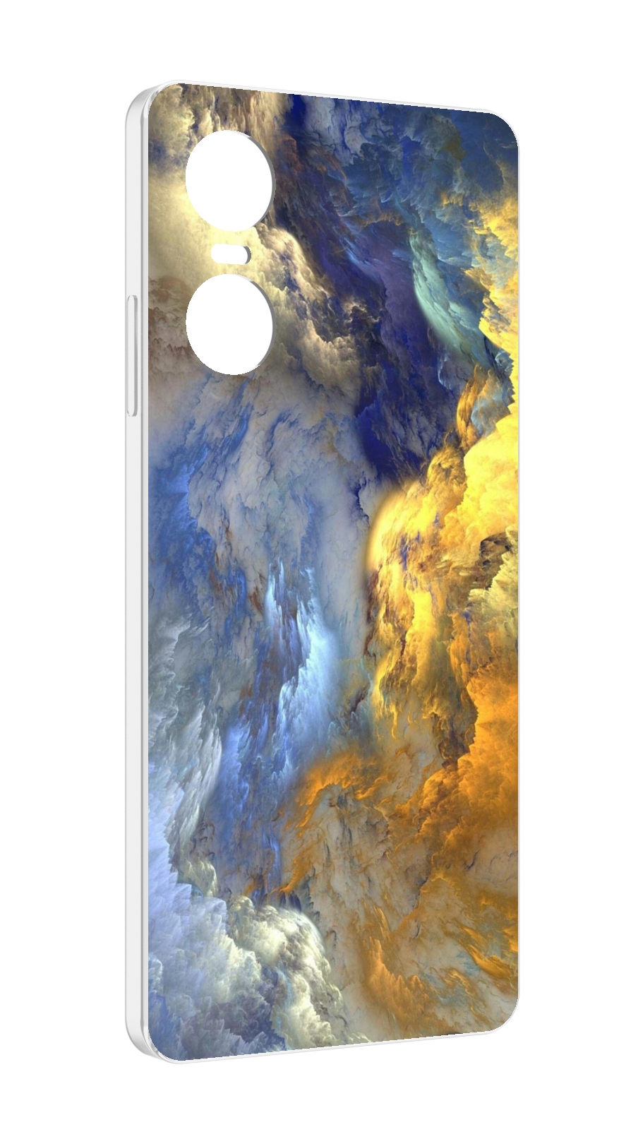 

Чехол MyPads мраморное небо для Tecno Pop 6 Pro, Прозрачный, Tocco