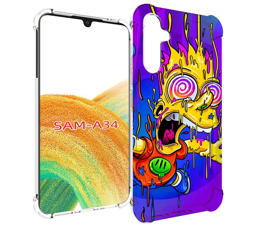 

Чехол MyPads Барт-арт-стрит для Samsung Galaxy A34, Tocco