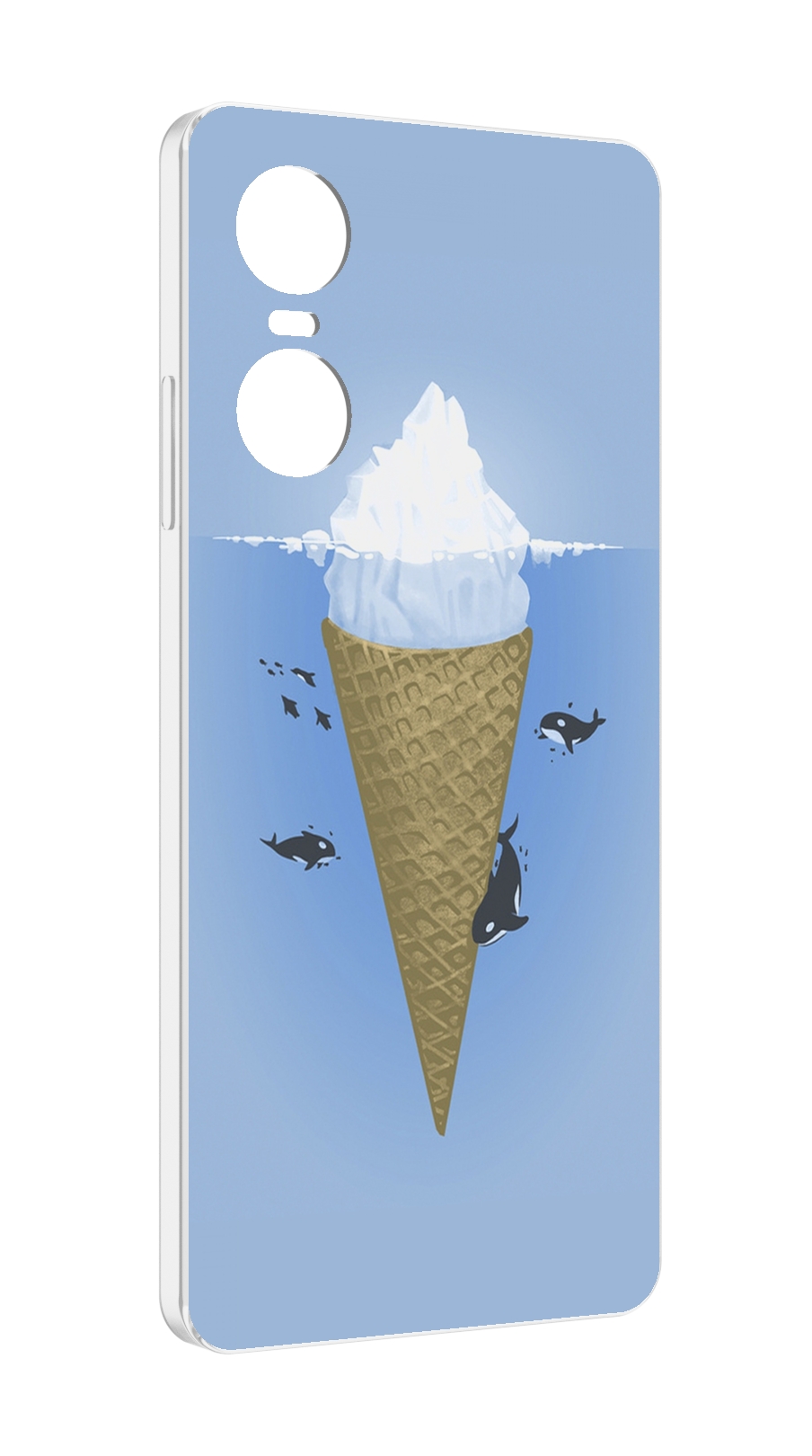 

Чехол MyPads мороженное-у-косаток для Tecno Pop 6 Pro, Прозрачный, Tocco