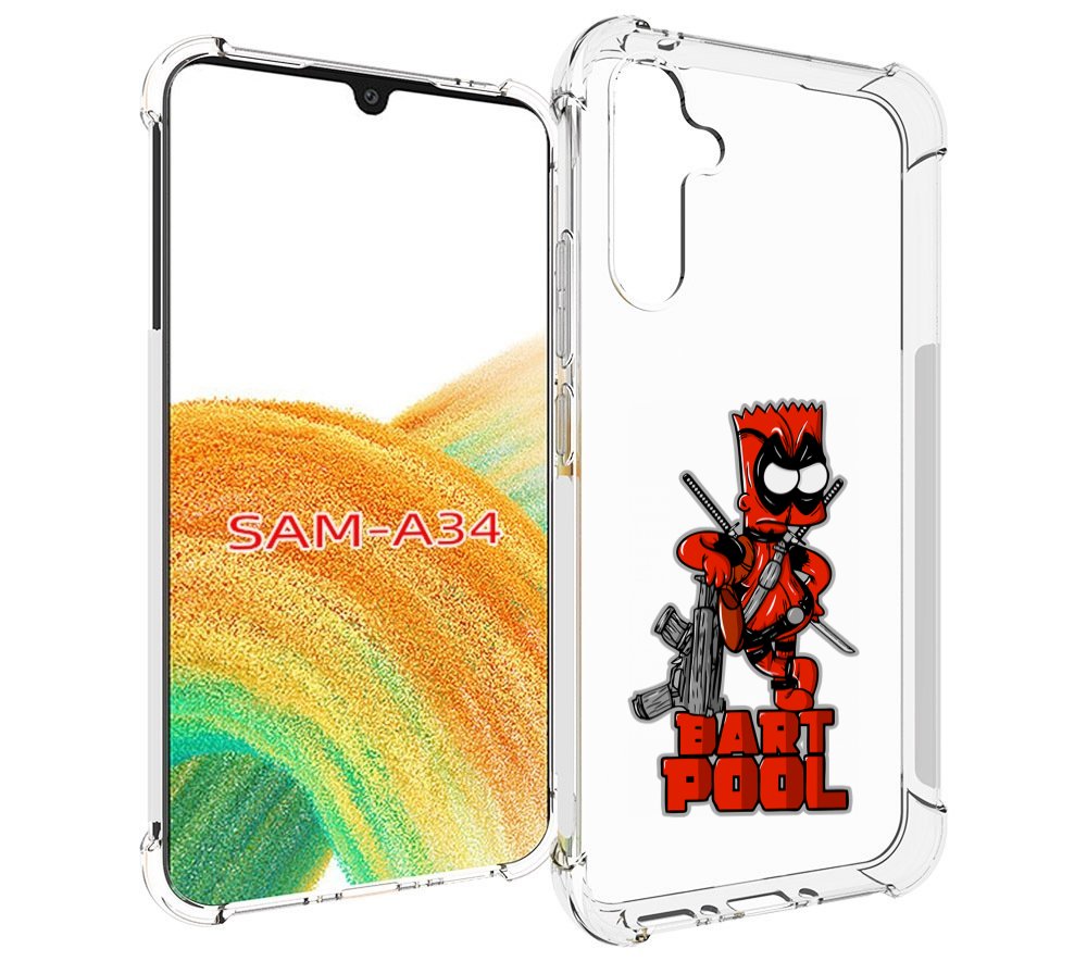 

Чехол MyPads Барт-Пул для Samsung Galaxy A34, Tocco