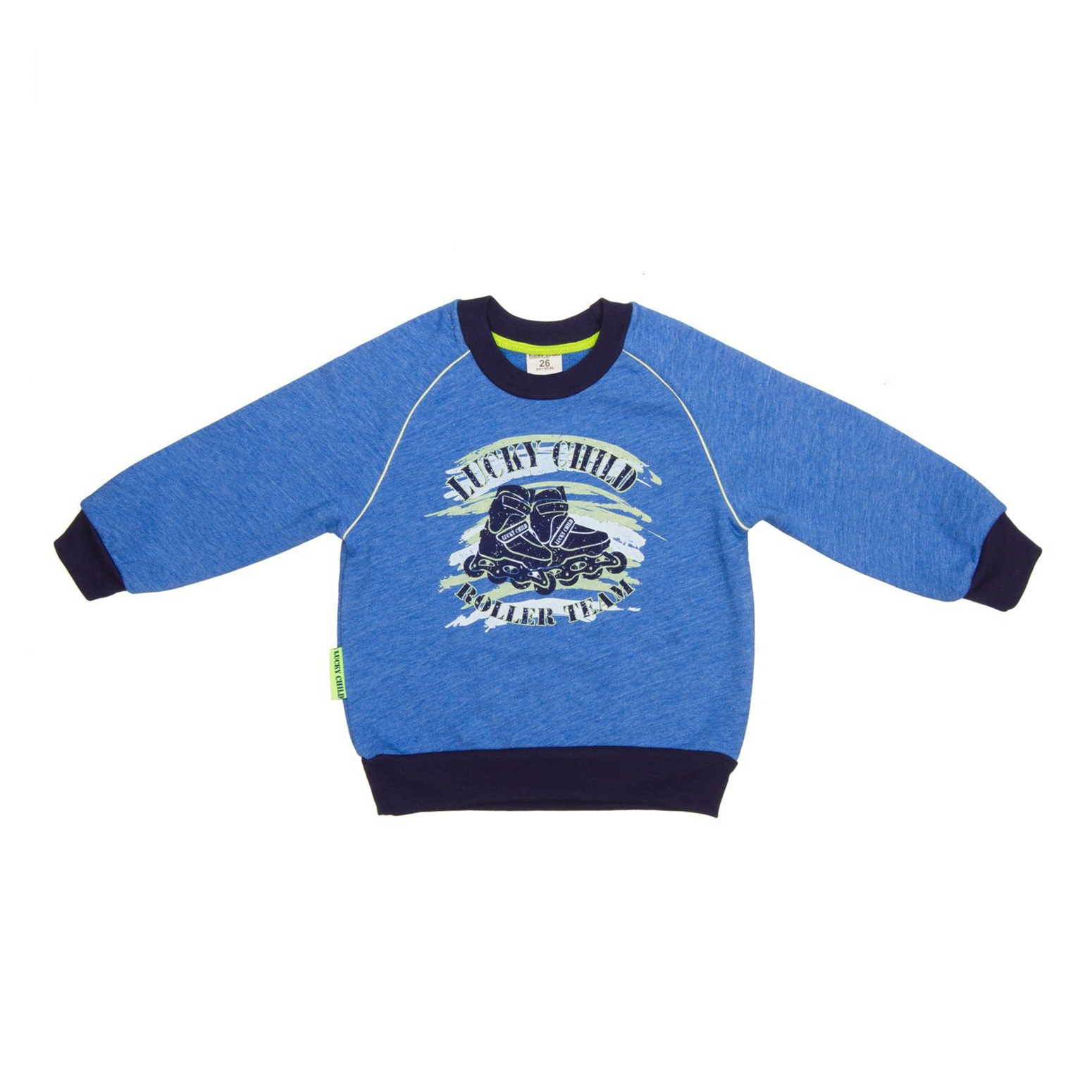 

Толстовка детская Lucky Child, голубой, р. 104, Basic Sport