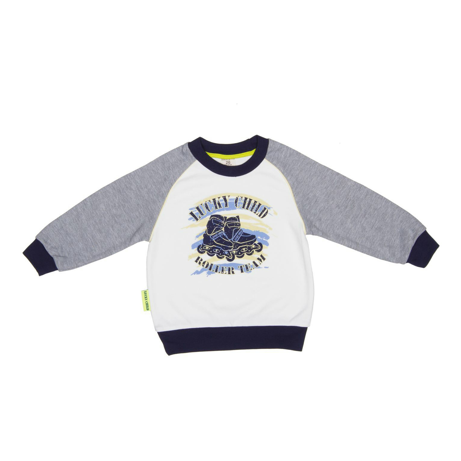 

Толстовка детская Lucky Child, серый, р. 122, Basic Sport