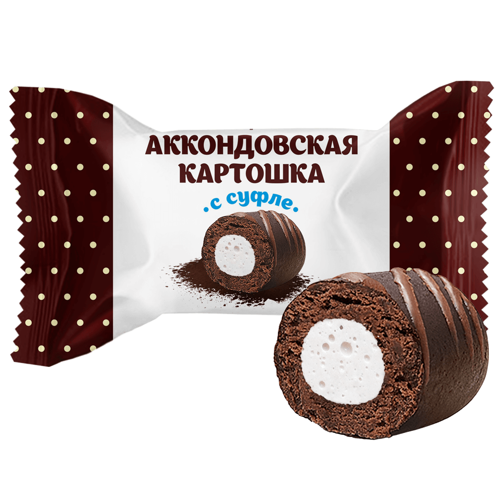 

Конфеты Акконд Аккондовская картошка с суфле, 2000 г, Конфеты