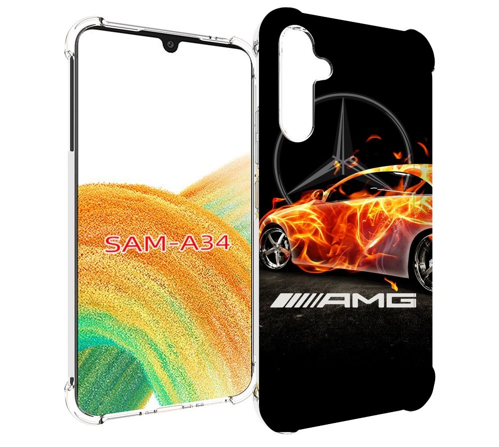 

Чехол MyPads АМГ мужской для Samsung Galaxy A34, Tocco