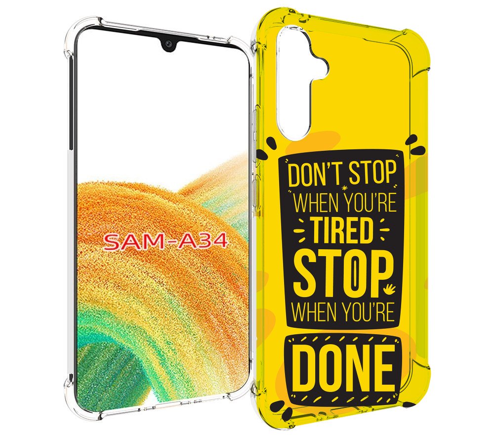 

Чехол MyPads yellow-done для Samsung Galaxy A34, Tocco