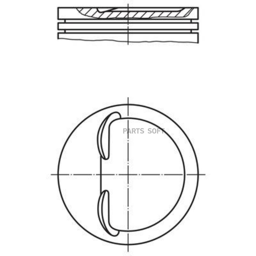 

Поршень Mahle/Knecht 4481100