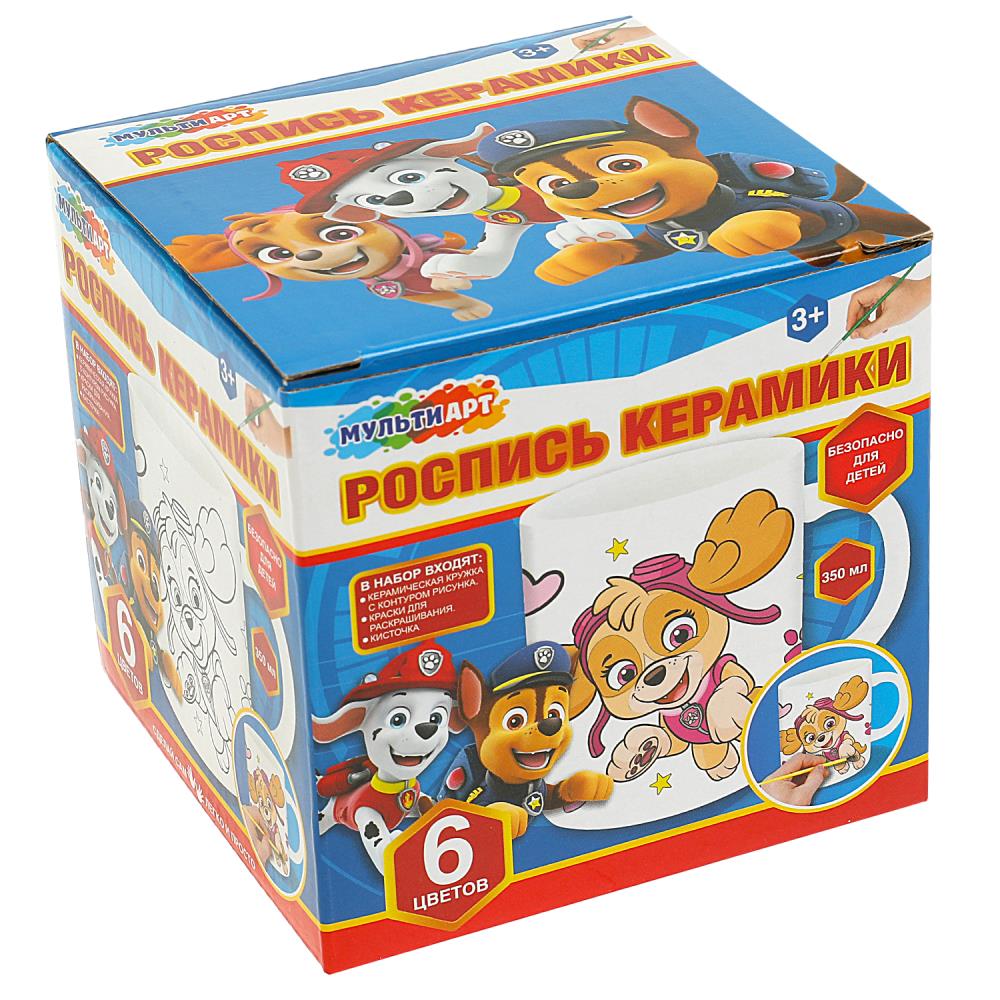 

Кружка для росписи, 6 цв. суперщенки MultiArt MUG-MAPP
