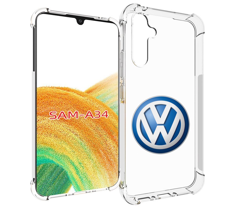 

Чехол MyPads volkswagen мужской для Samsung Galaxy A34, Tocco