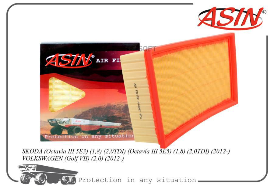 ASIN ASINFA2647 Фильтр воздушный 1шт