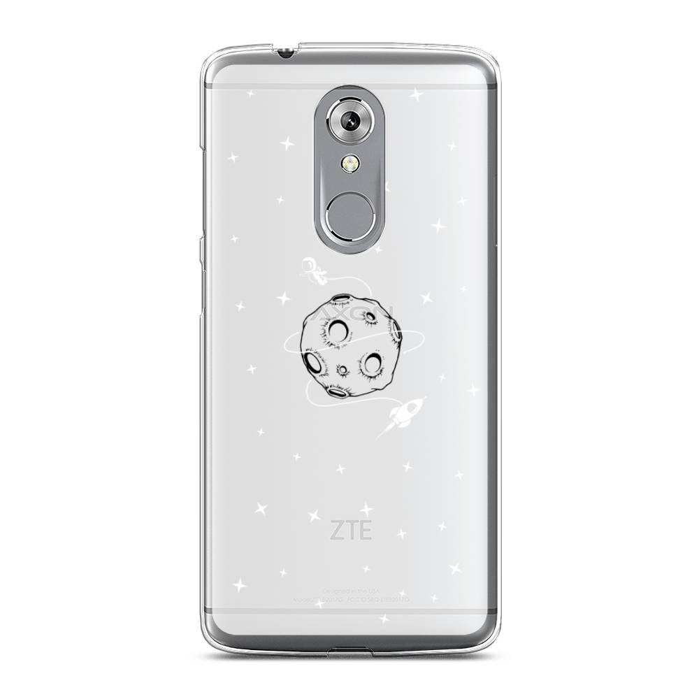 

Чехол на ZTE Axon 7 "Полет вокруг луны", Белый;серый;черный, 131450-2